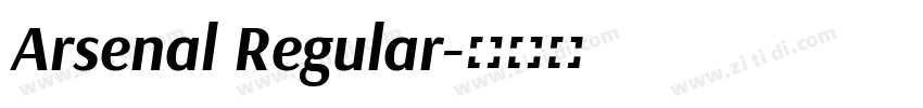 Arsenal Regular字体转换